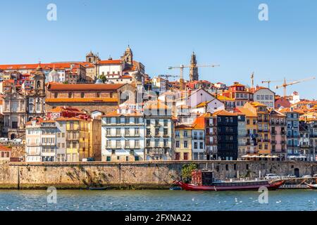 Historische Häuser der schönen Stadt Porto, Nordregion, Portugal Stockfoto