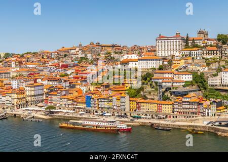 Historische Häuser der schönen Stadt Porto, Nordregion, Portugal Stockfoto