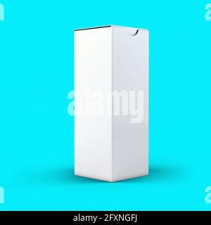 3d Rendering Brauseflasche Box isoliert auf Toscha Hintergrund. Geeignet für Ihre medizinische Design-Element. Stockfoto