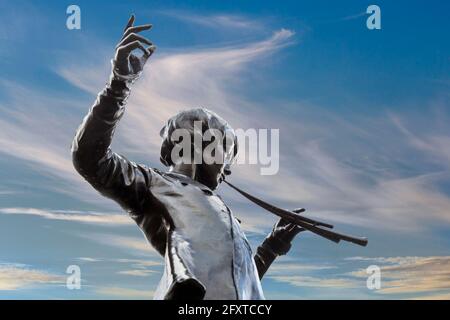 Peter Pan Statue von Sir George Frampton, Kensington Gardens, London, UK Stockfoto