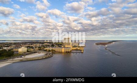 Biloxi bei Sonnenuntergang Stockfoto