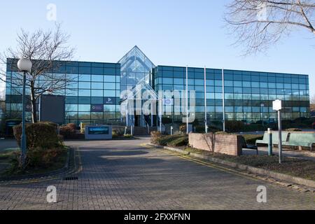 Das Geschäftseigentum von Aurora House, Deltic Avenue, Rooksley in Milton Keynes, Buckinghamshire in Großbritannien Stockfoto