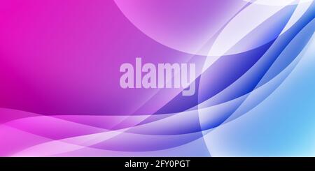 Pink und Cyan Gradient Random Shapes Abstraktes modernes Backdrop-Konzept. Neues Wallpaper-Design in zwei Farben Stockfoto