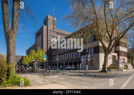 Deutschland, Oberhausen, Alt-Oberhausen, Ruhrgebiet, Niederrhein, Rheinland, Nordrhein-Westfalen, NRW, Rathaus, Backsteinexpressionismus Stockfoto