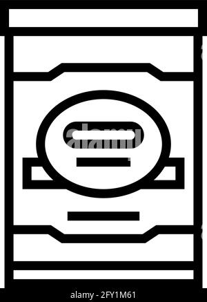 Abbildung des Symbols „Milchmeister Lebensmittel Baby“ Stock Vektor
