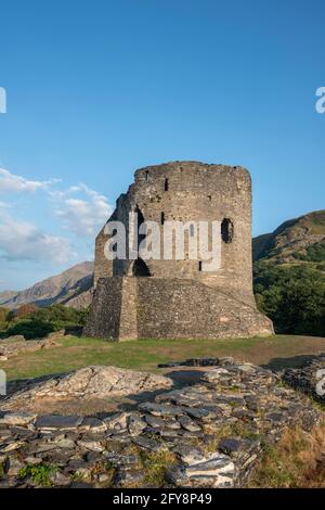 Dolbadarn Schloss in Llanberis, Snowdonia National Park, North Wales Stockfoto