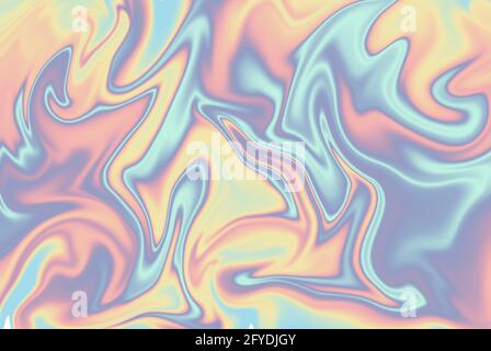 Abstrakte holografische Folie Hintergrundstruktur. Abstrakter Hintergrund in zarten Pastelltönen Stockfoto