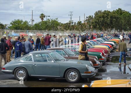 San Pedro, USA, 7. Mai 2017 The Luftgekühlt 4, Air Cooled Porsche Gathering 2017 Stockfoto