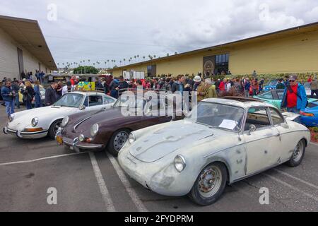 San Pedro, USA, 7. Mai 2017 The Luftgekühlt 4, Air Cooled Porsche Gathering 2017 Stockfoto