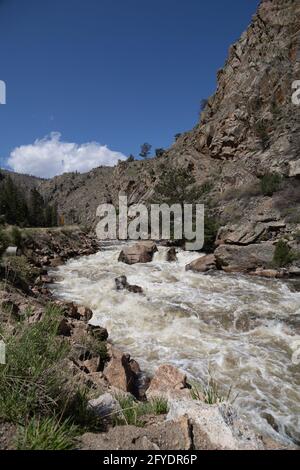 Poudre Fluß Stockfoto