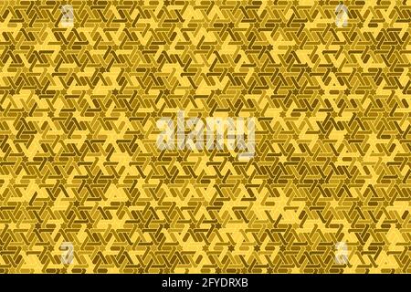 Abstraktes Gold geometrisches Nahtloses Musterdesign modern. Luxus-Hintergrund mit goldenen polygonalen Überlappung für, dekorativ, Feier, Tapete Stock Vektor