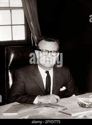 Sonderassistent des Präsidenten für Kongressbeziehungen, Lawrence O'Brien. White House, Washington, D.C. Stockfoto