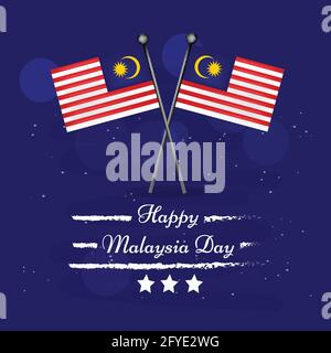 Malaysia Unabhängigkeitstag Stock Vektor