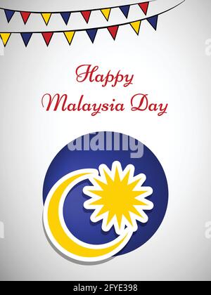 Malaysia Unabhängigkeitstag Stock Vektor