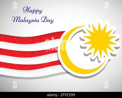 Malaysia Unabhängigkeitstag Stock Vektor