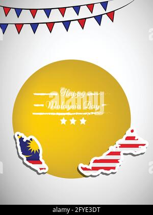 Malaysia Unabhängigkeitstag Stock Vektor
