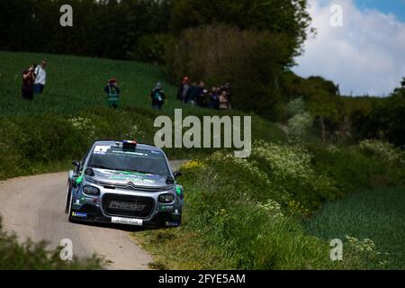 04 CAMILLI Eric, BURESI François Xavier, PH SPORT by Minerva Oil, CROEN C3, Aktion während der Rallye du Touquet 2021, 1. Runde des Championnat de France des Rallye 2021, vom 27. Bis 29. Mai in Le Touquet, Frankreich - Foto Damien Saulnier / DPPI Stockfoto