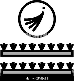 Falsche Wimpern setzen Farbe Symbol Vektor Illustration Stock Vektor