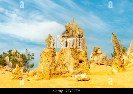 Die Pinnacles, Nambung NP, WA, Australien Stockfoto