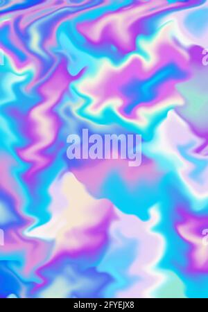 Textur von lila und blauen Aquarellfarben auf nassem Papier Für abstrakten Hintergrund Stockfoto