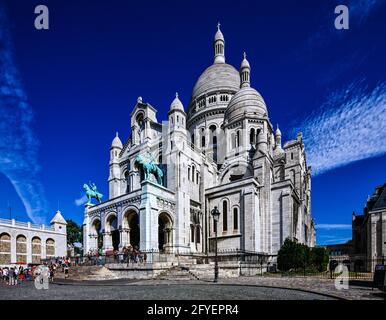 FRANKREICH. PARIS (75). SACRÉ-COEUR BASILIKA IN MONTMARTRE Stockfoto