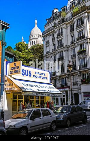 FRANKREICH. PARIS (75). SACRÉ-COEUR BASILIKA IN MONTMARTRE Stockfoto