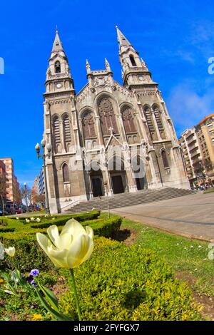 St. Thomas von Canterbury Parish, Sabugo New Church, Parroquia Santo Tomás de Canterbury, Avilés, Asturien, Spanien, Europa Stockfoto