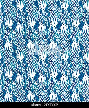 Nahtloses Muster mit Webtextur in 3 Farben Stockfoto