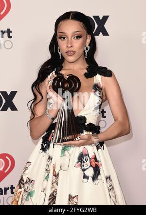 USA. Mai 2021. 2021 IHEART RADIO MUSIC AWARDS: Doja Cat bei den IHEARTRADIO MUSIC AWARDS 2021, die am 27. Mai (8:00-10:00 Uhr ET/PT Tape-Delayed) auf FOX live übertragen werden. (Foto von Scott Kirkland/FOX/PictureGroup/Sipa USA). © 2021 FOX MEDIA, LLC. Quelle: SIPA USA/Alamy Live News Stockfoto