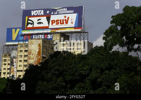 Caracas, Hauptstadt des Distriritos, Venezuela. Mai 2021. 28.Mai 2021. Wahlpropaganda in der Stadt Caracas, Hauptstadtbezirk. Und Hauptstadt der republik Venezuela. Foto: Juan Carlos Hernandez Kredit: Juan Carlos Hernandez/ZUMA Wire/Alamy Live News Stockfoto