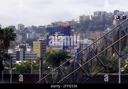 Caracas, Hauptstadt des Distriritos, Venezuela. Mai 2021. 28.Mai 2021. Wahlpropaganda in der Stadt Caracas, Hauptstadtbezirk. Und Hauptstadt der republik Venezuela. Foto: Juan Carlos Hernandez Kredit: Juan Carlos Hernandez/ZUMA Wire/Alamy Live News Stockfoto