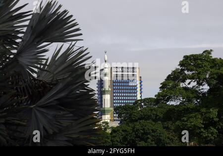 Caracas, Hauptstadt des Distriritos, Venezuela. Mai 2021. 28.Mai 2021. Werbung der Provinzbank BBVA.in der Stadt Caracas, Capital District. Und Hauptstadt der republik Venezuela. Foto: Juan Carlos Hernandez Kredit: Juan Carlos Hernandez/ZUMA Wire/Alamy Live News Stockfoto