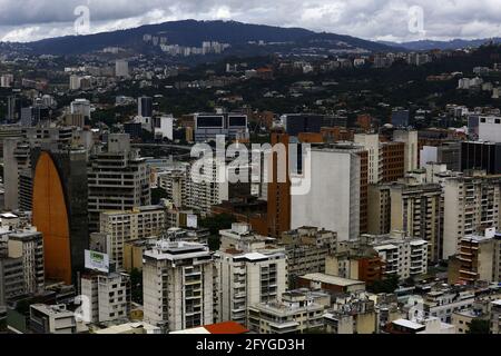 Caracas, Hauptstadt des Distriritos, Venezuela. Mai 2021. 28. Mai 2021. Panoramablick auf die Stadt Caracas, Hauptstadtbezirk. Und Hauptstadt der republik Venezuela. Foto: Juan Carlos Hernandez Kredit: Juan Carlos Hernandez/ZUMA Wire/Alamy Live News Stockfoto