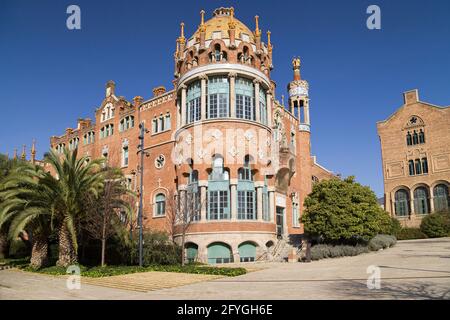 Pavillon von Nostra Senyora de la Merce im Krankenhaus Sant Pau in Barcelona, Spanien. Stockfoto