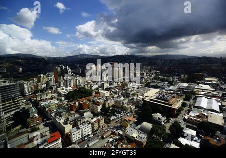 Caracas, Hauptstadt des Distriritos, Venezuela. Mai 2021. 28. Mai 2021. Panoramablick auf die Stadt Caracestas, Hauptstadtbezirk. Und Hauptstadt der republik Venezuela. Foto: Juan Carlos Hernandez Kredit: Juan Carlos Hernandez/ZUMA Wire/Alamy Live News Stockfoto