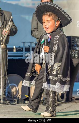 Traditionelles Mexfest am Yonge-Dundas Square, Toronto, Kanada. Das Jahr 2015 Stockfoto