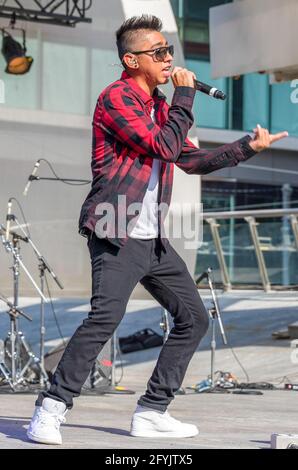 Traditionelles Mexfest am Yonge-Dundas Square, Toronto, Kanada. Das Jahr 2015 Stockfoto