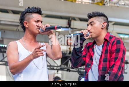 Traditionelles Mexfest am Yonge-Dundas Square, Toronto, Kanada. Das Jahr 2015 Stockfoto