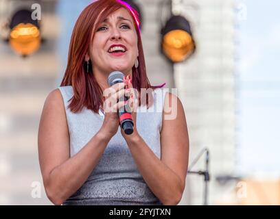 Traditionelles Mexfest am Yonge-Dundas Square, Toronto, Kanada. Das Jahr 2015 Stockfoto