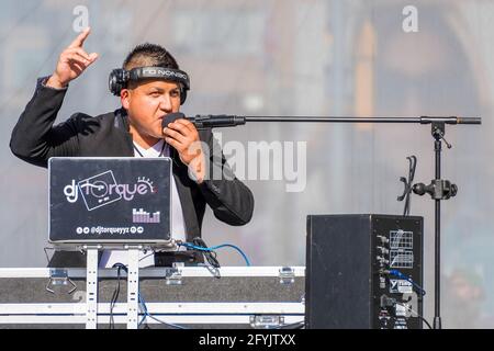 Traditionelles Mexfest am Yonge-Dundas Square, Toronto, Kanada. Das Jahr 2015 Stockfoto