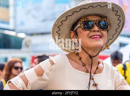 Traditionelles Mexfest am Yonge-Dundas Square, Toronto, Kanada. Das Jahr 2015 Stockfoto
