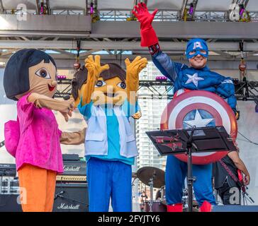 Traditionelles Mexfest am Yonge-Dundas Square, Toronto, Kanada. Das Jahr 2015 Stockfoto