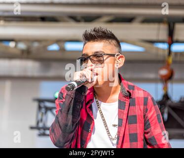 Traditionelles Mexfest am Yonge-Dundas Square, Toronto, Kanada. Das Jahr 2015 Stockfoto