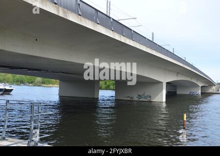 Humboldt-Brücke in Potsdam, Deutschland - 24. Mai 2021. Stockfoto