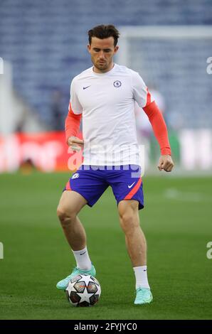 Porto, Portugal, 28. Mai 2021. Ben Chilwell aus Chelsea während einer Trainingseinheit im Estadio do Dragao, Porto. Bildnachweis sollte lauten: David Klein/Sportimage Kredit: Sportimage/Alamy Live News Stockfoto