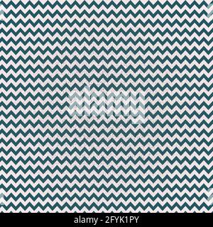 Teal Grunge-Chevron-Muster in kleinen horizontalen Zick-Zacks auf einem hellrosa Hintergrund in 12x12 für Design-Elemente. Stockfoto