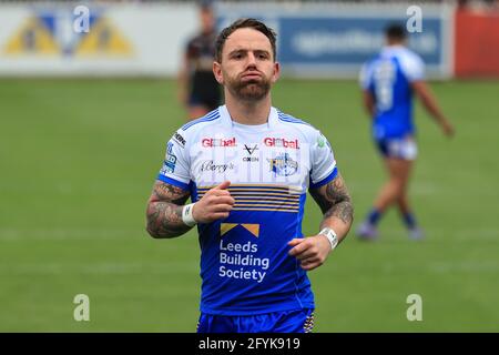 Castleford, Großbritannien. Mai 2021. Richie Myler (16) von Leeds Rhinos während des Spiels in Castleford, Vereinigtes Königreich am 5/28/2021. (Foto von Mark Cosgrove/News Images/Sipa USA) Quelle: SIPA USA/Alamy Live News Stockfoto