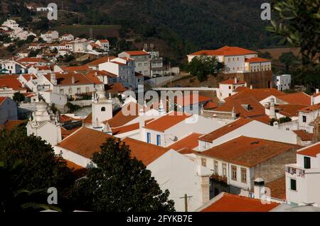 Portugal, Odemira. Panoramablick auf die Stadt. Region Alentejo. Stockfoto