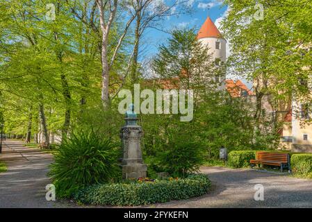 Werner-Denkmal im Albertpark, Freiberg, Sachsen, Deutschland Stockfoto