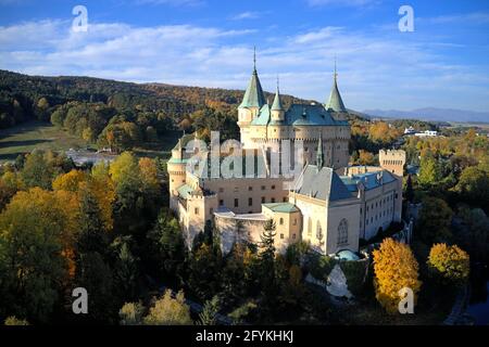 Schloss Bojnice in der historischen Stadt Bojnice, Slowakei Stockfoto